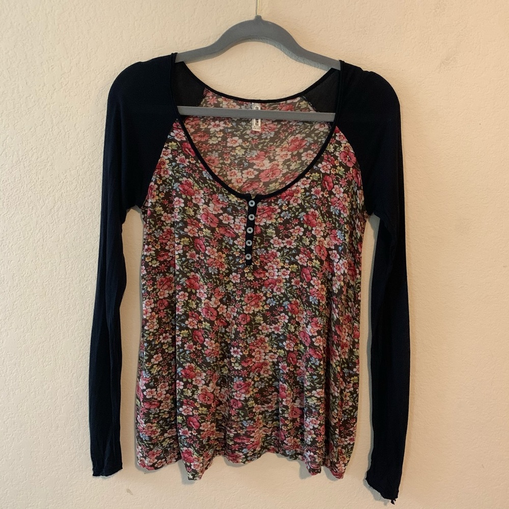 Lightweight Old School Free People Baseball Tee